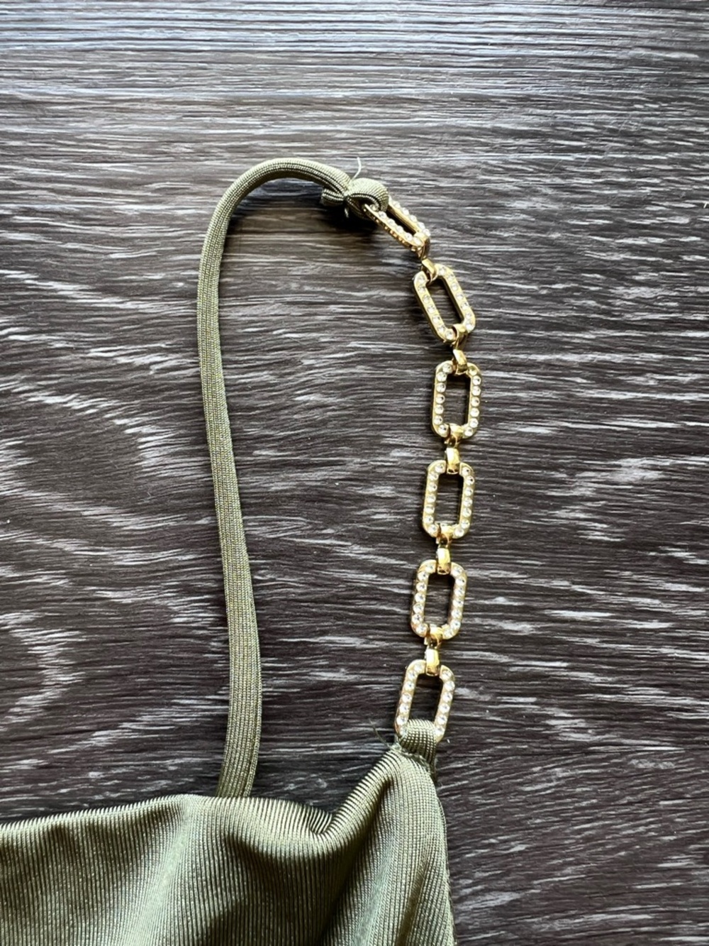 Jason Wu Emmett Jersey Cowl Neck Sleeveless Jumpsuit in Olive - Picture 7 of 12